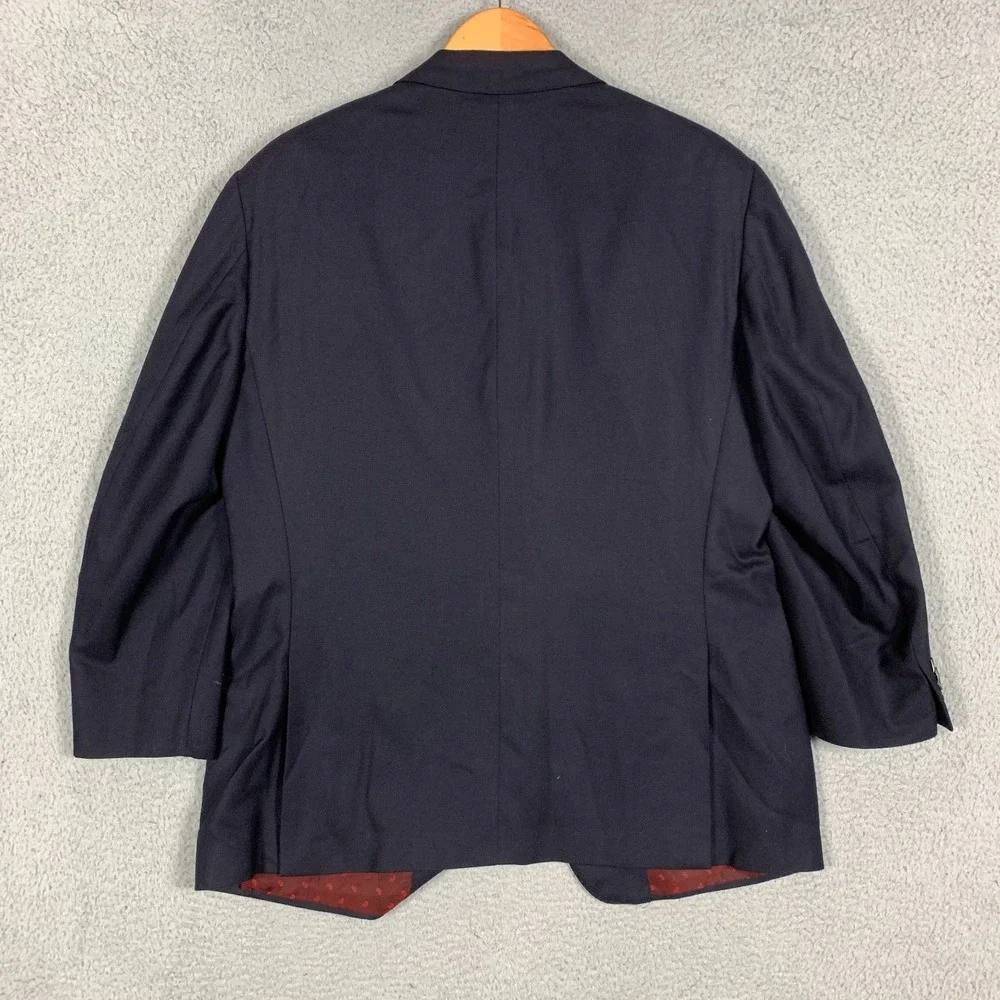 Samuelsohn Cashmere‎ SB Gable Blazer Men's 46R Navy Two Button Canada Tailored